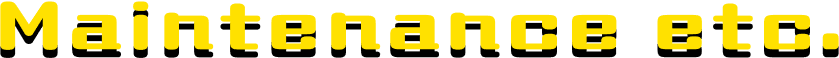 maintenance